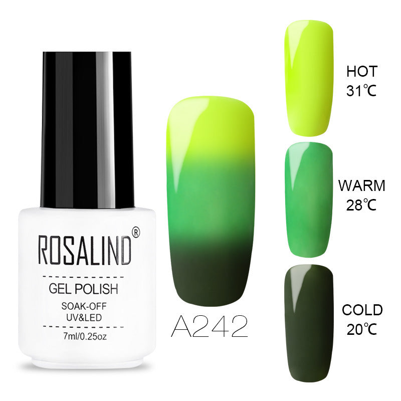 Three Color Temperature Changing Nail Gel, Removable