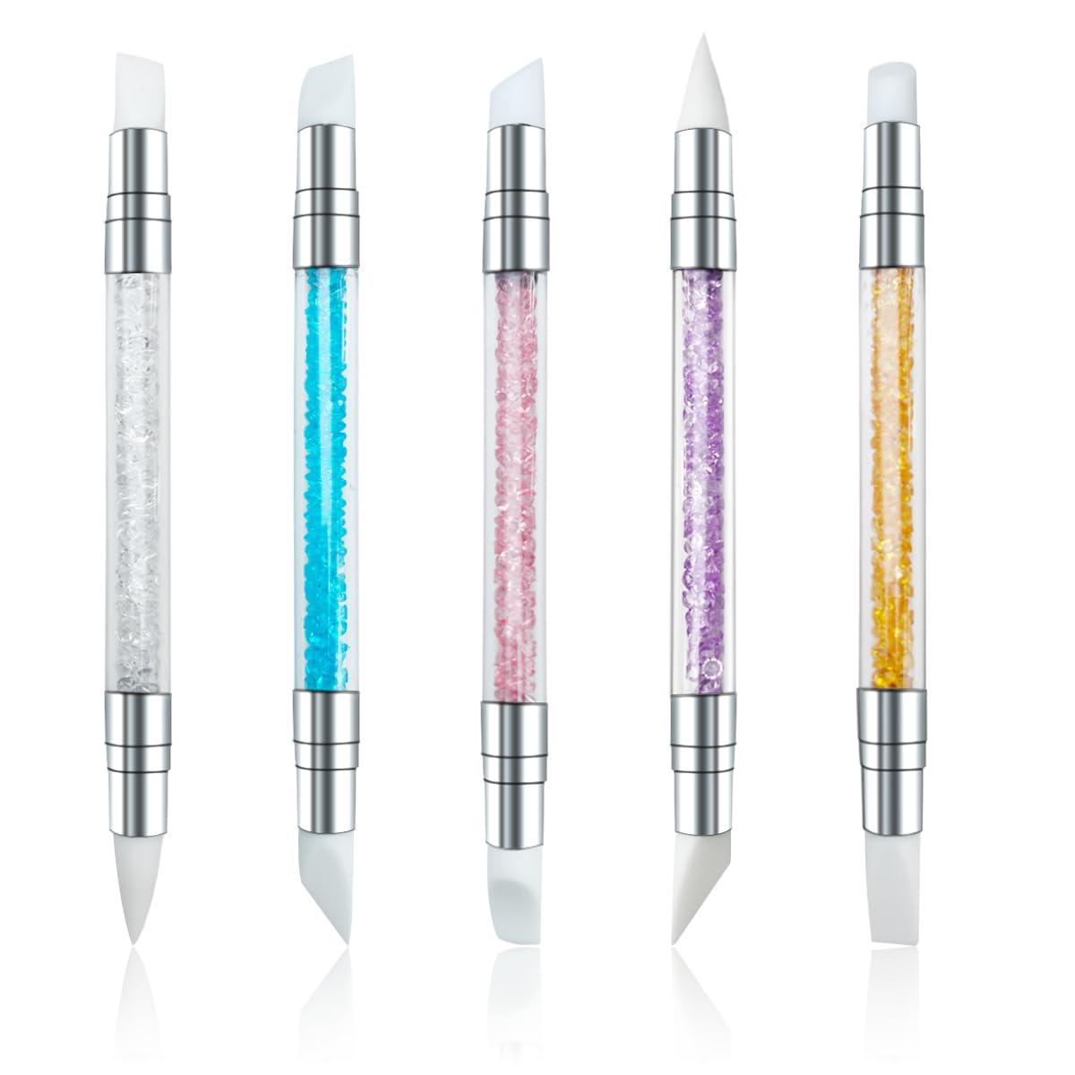 5 Pcs Nail Art Sculpture Pen Acrylic Dual Tipped Brushes