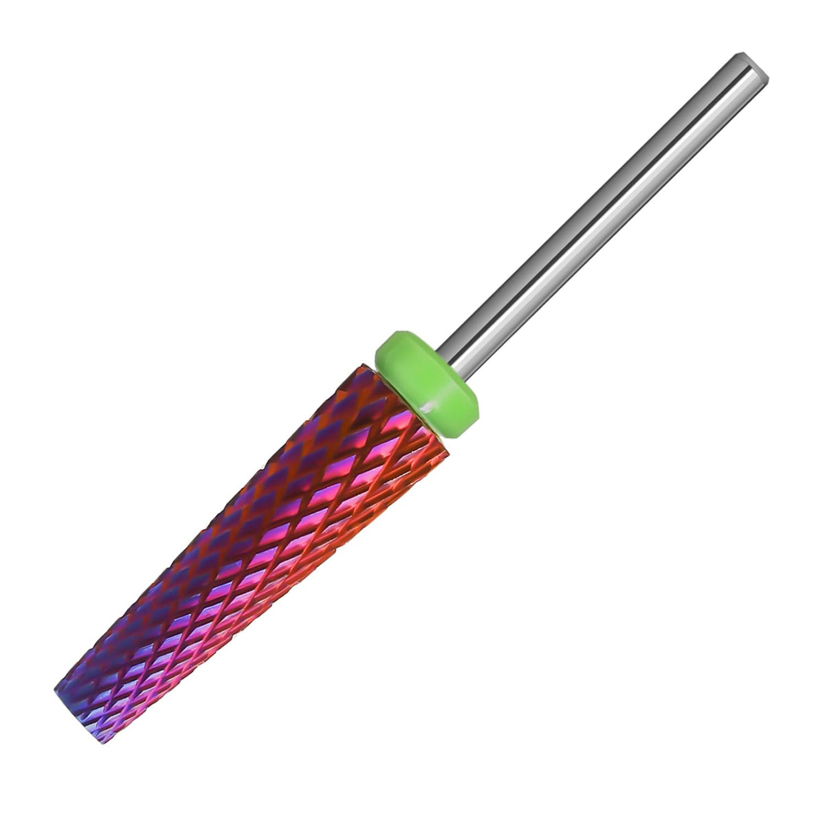 ERUIKA Super Long 5 in 1 Nail Drill BitsTwo Way Rotary Nail Cleaner Carbide Tungsten Nail Bits Suitable for Manicure Pedicure Cuticle Gel Polishing Acrylic Hard Gels (Purple Coarse-C)