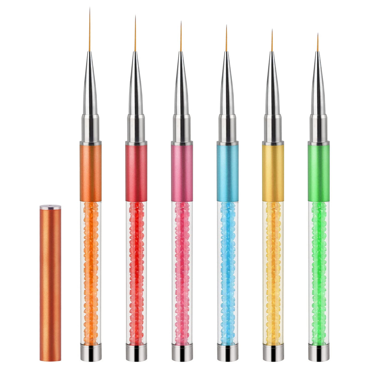 Artdone Nail Art Brushes Set6PCS Nail Art Liner Brushes with tape