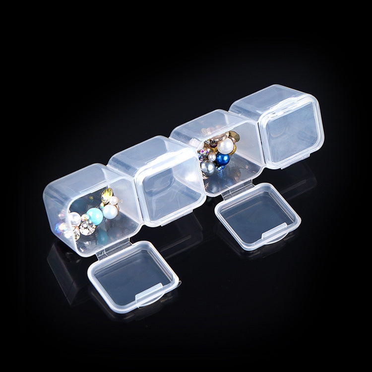 28-Compartment Transparent Organizer for Nail Decorations