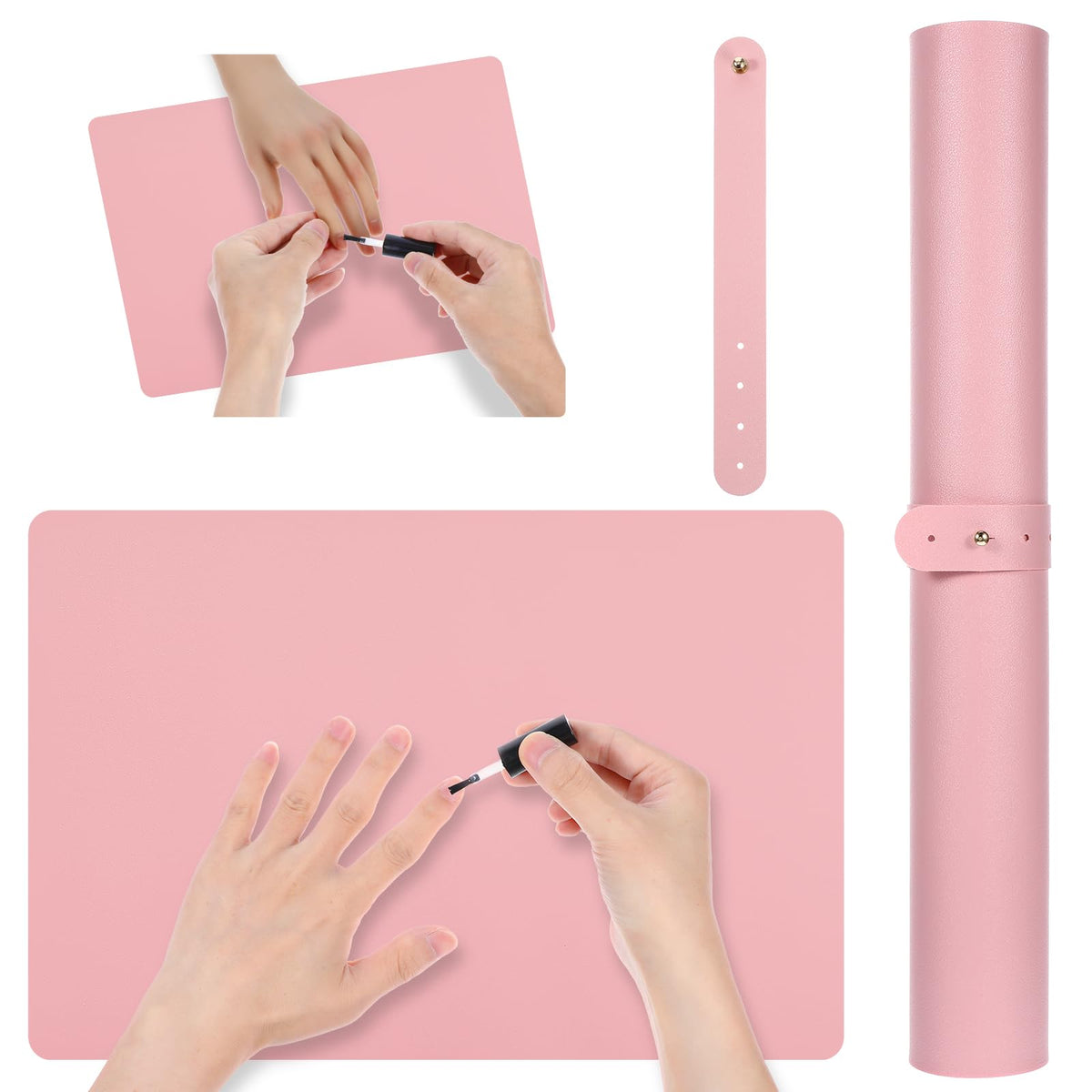 Lnngub Nail Art Table Mat Soft Nail Arm Rest Pad for Acrylic Nails Foldable Nail Hand Rest Pillow Manicure Pad.