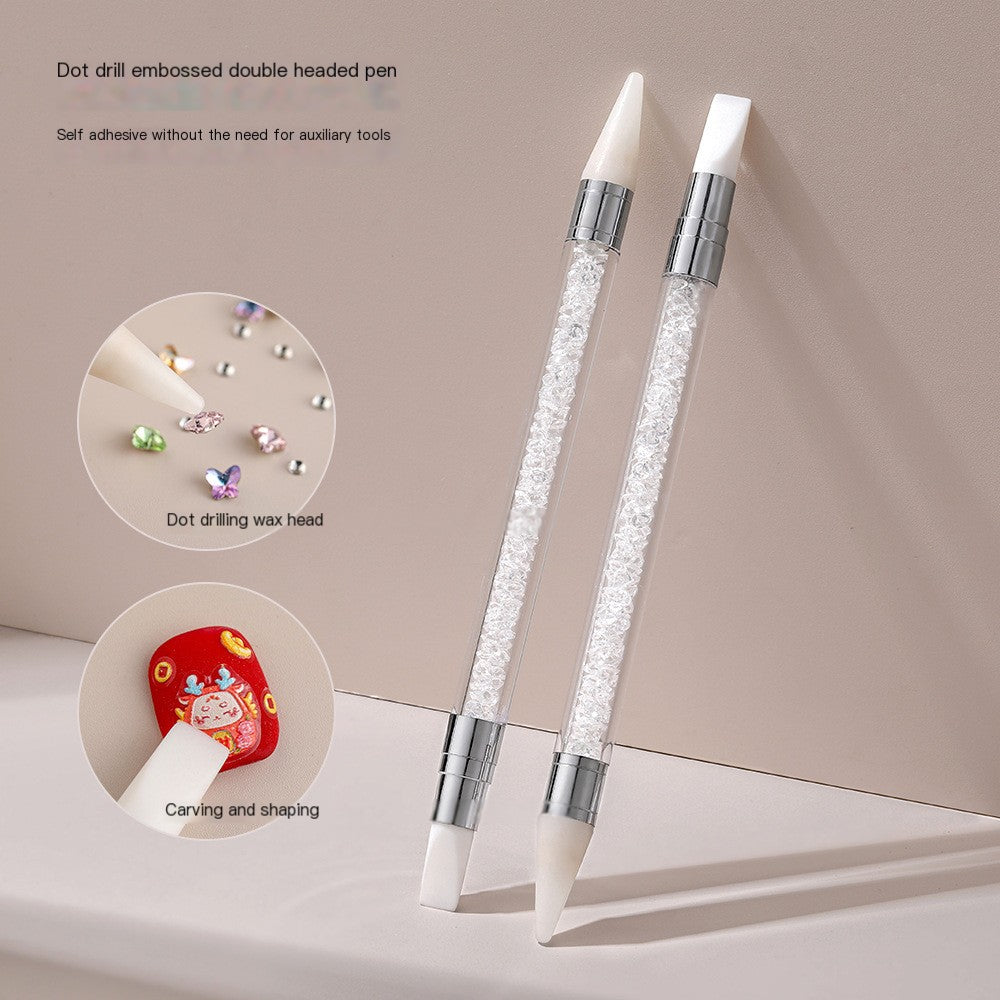 Dual-Head Dotting Wax Pencil Set for Nail Art Tools
