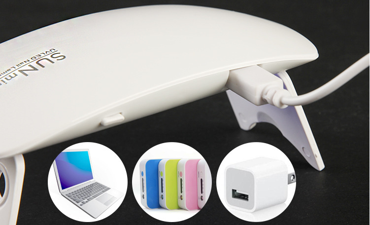 Mini Nail Machine with LED Light and Tools