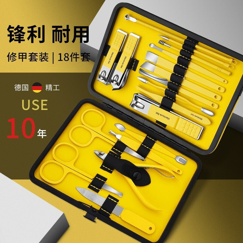 Nail Clipper Set - Stainless Steel Manicure Tools SILVER