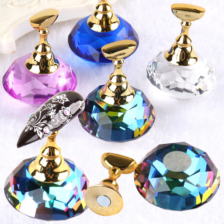 Nail Practice Display Stand with Lotus Base