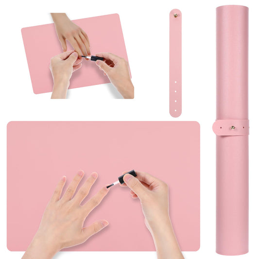 Lnngub Nail Art Table Mat Soft Nail Arm Rest Pad for Acrylic Nails Foldable Nail Hand Rest Pillow Manicure Pad.