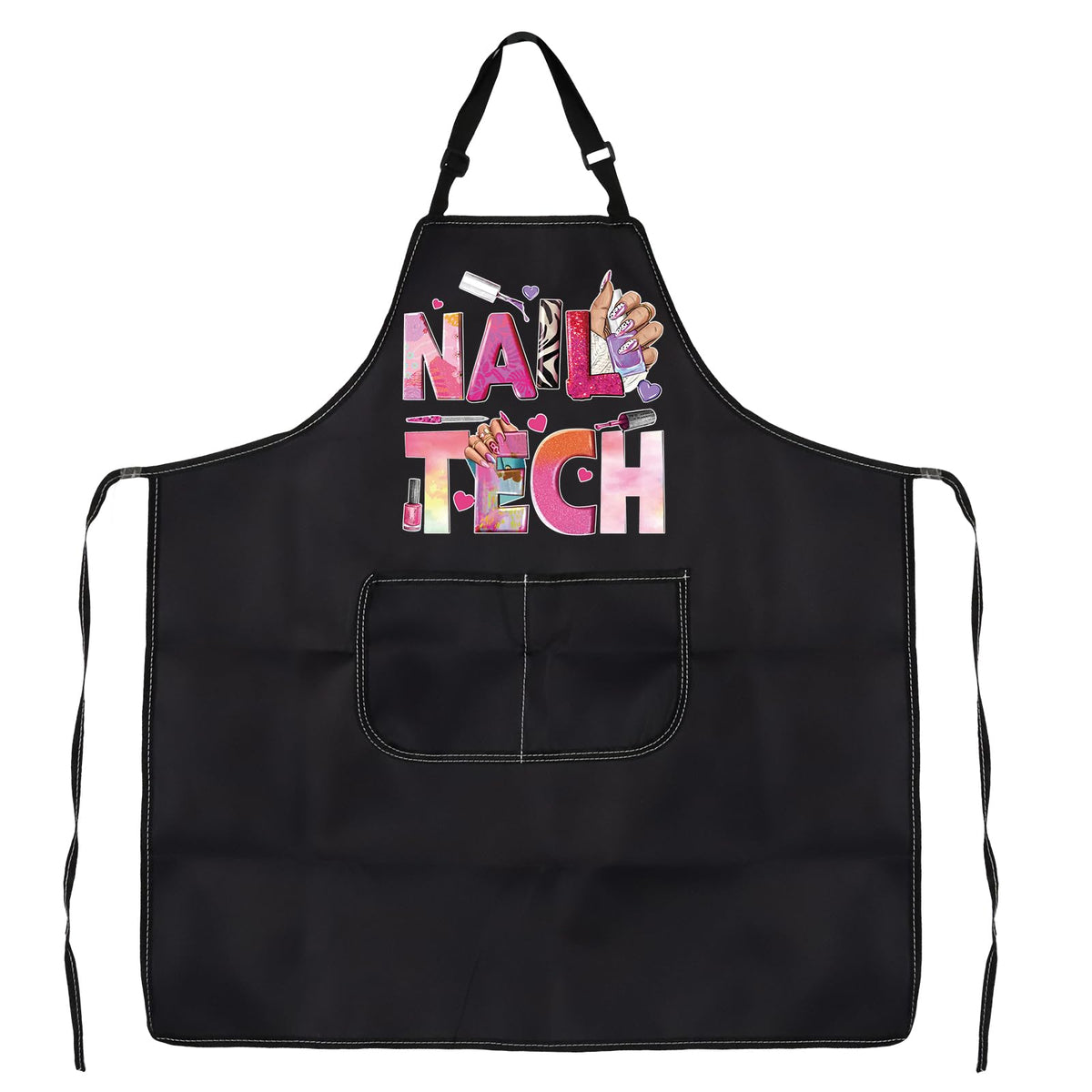 PXTIDY Nail Tech Apron With Pockets Nail Salon Gift Nail technique Waterproof