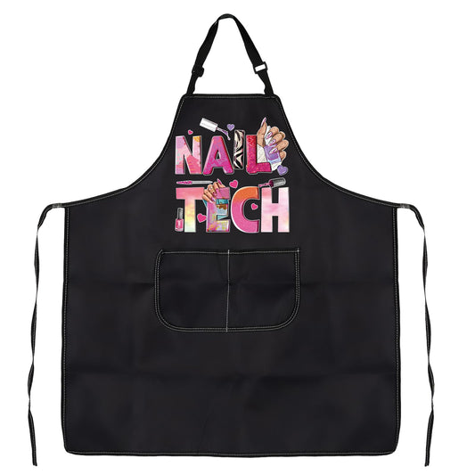 PXTIDY Nail Tech Apron With Pockets Nail Salon Gift Nail technique Waterproof
