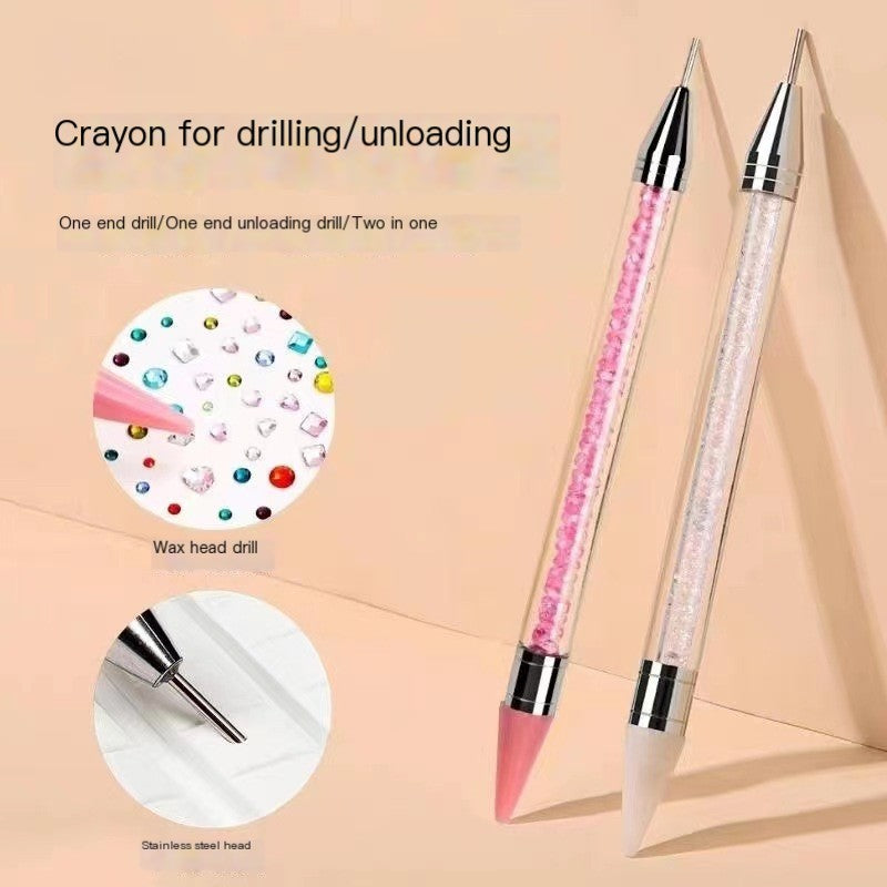 Dual-Head Dotting Wax Pencil Set for Nail Art Tools