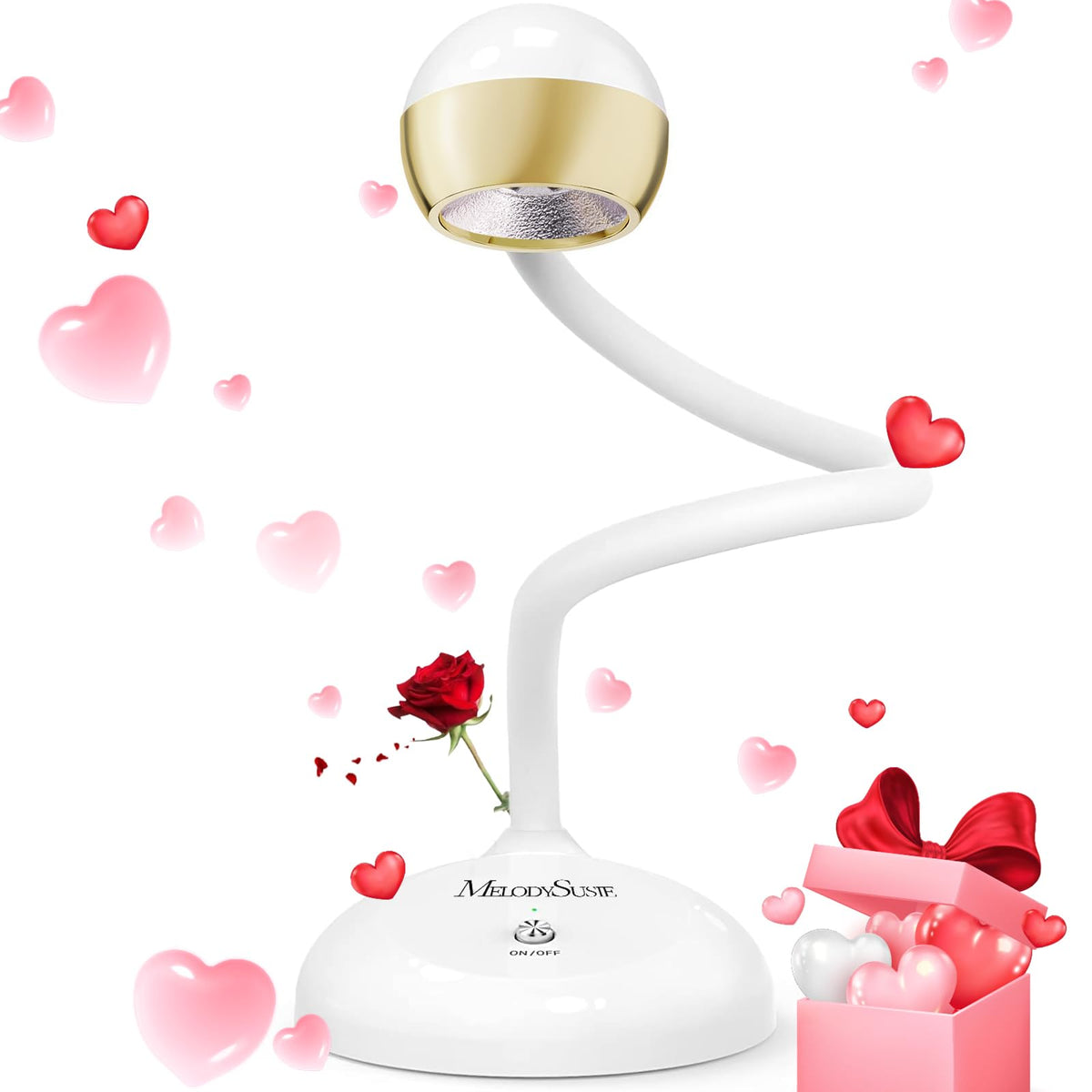 MelodySusie Cordless Rechargeable Nail Lamp with LED & UV