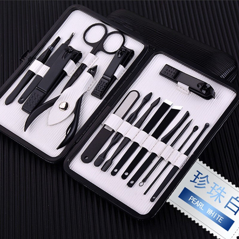 Nail Clipper Set - Stainless Steel Manicure Tools SILVER