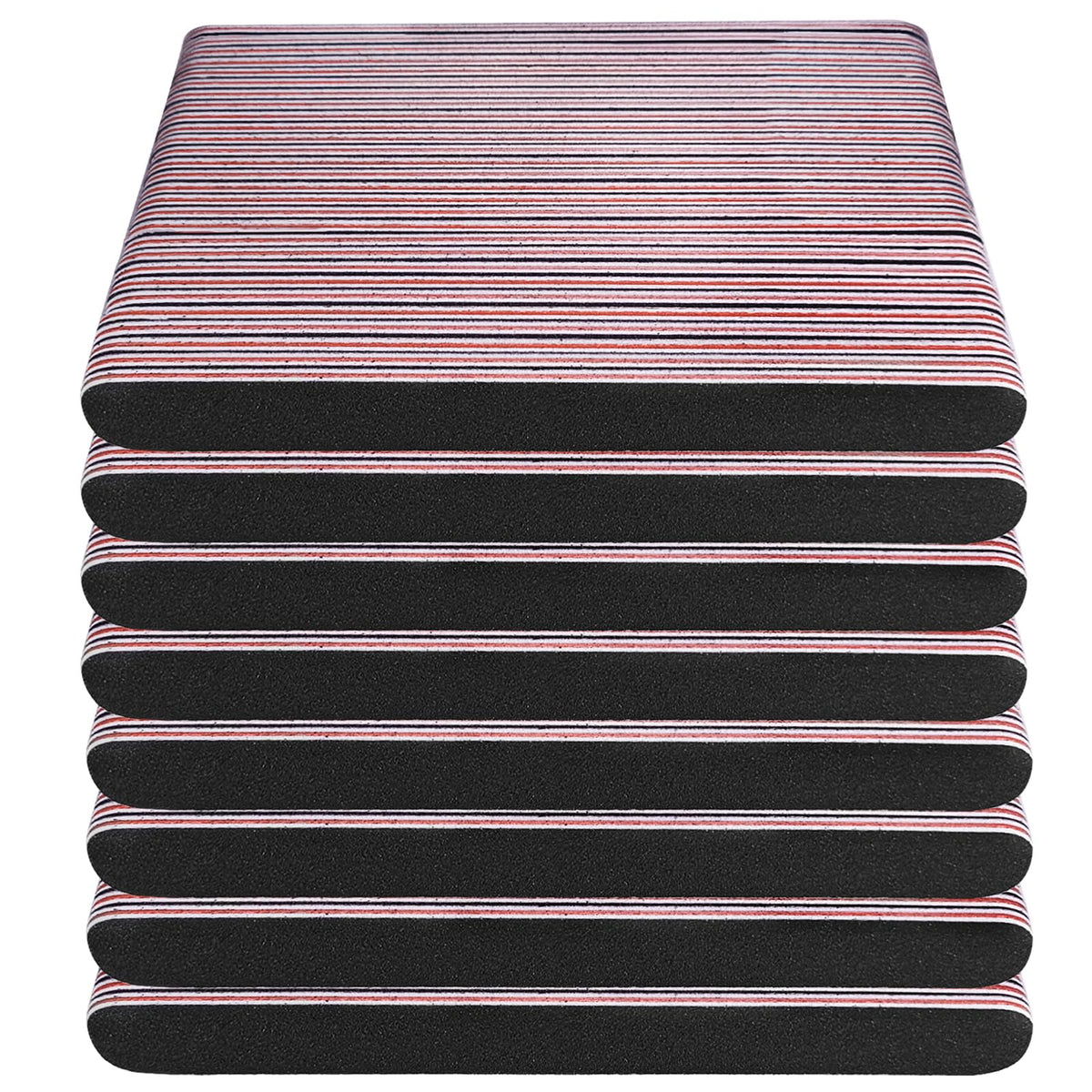 Nail Files Bulk (200 Pack) Professional Emery Board 100/180 Grit Nail File Double Sided Emory for Natural and Acrylic Nails.