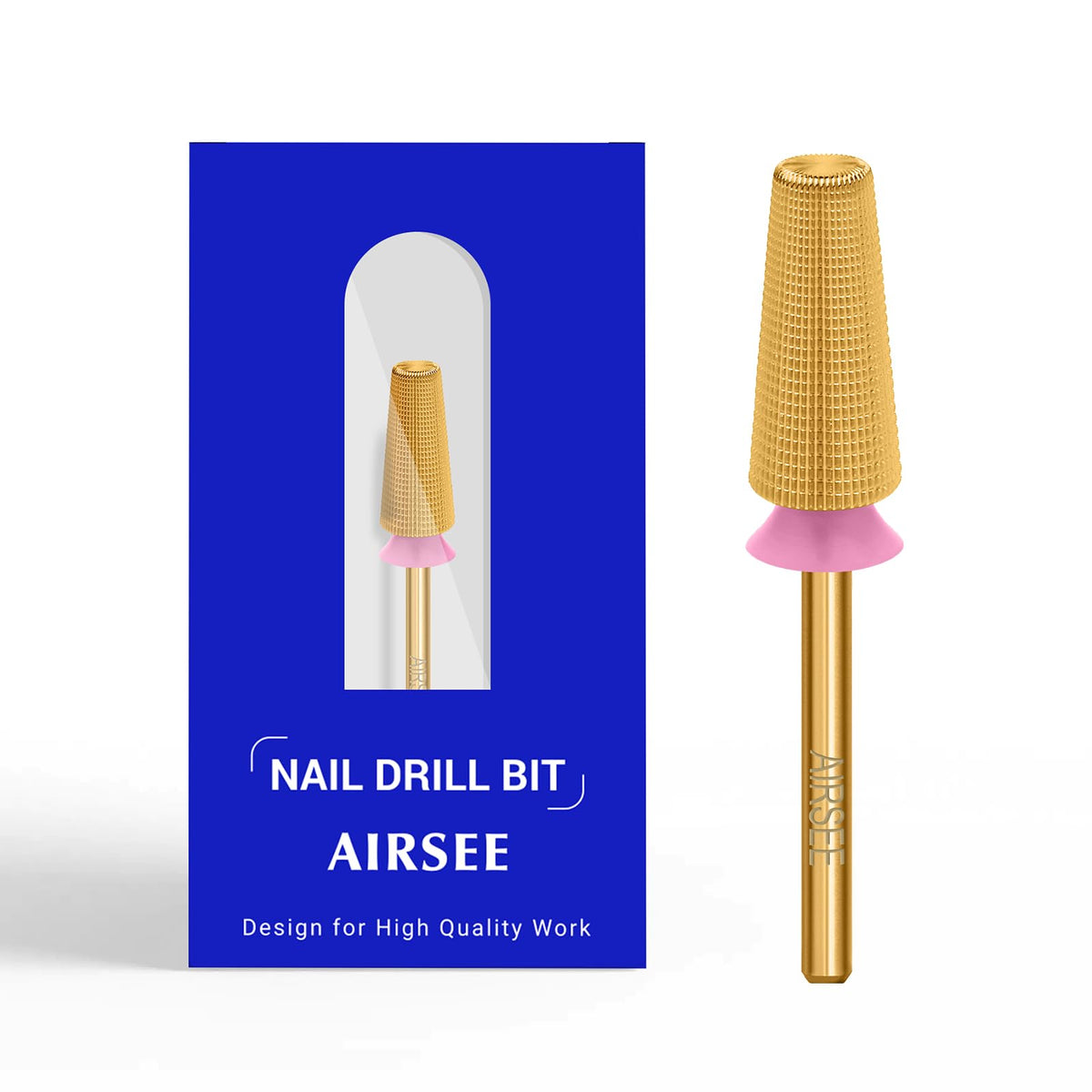 Broca 5 en 1 de Carburo de Tungsteno para Torno AIRSEE — Gold TiN 3/32"