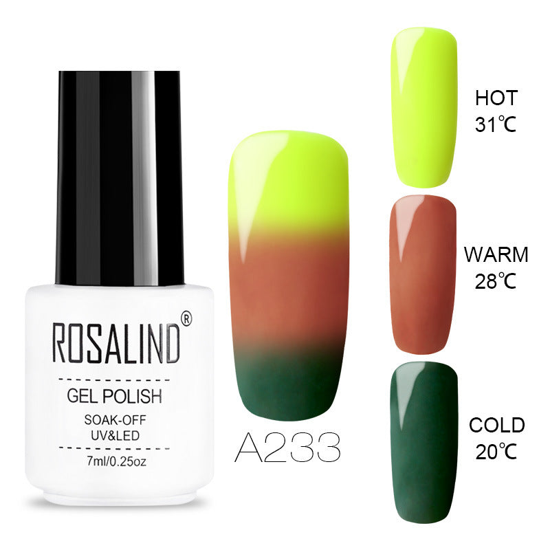 Three Color Temperature Changing Nail Gel, Removable
