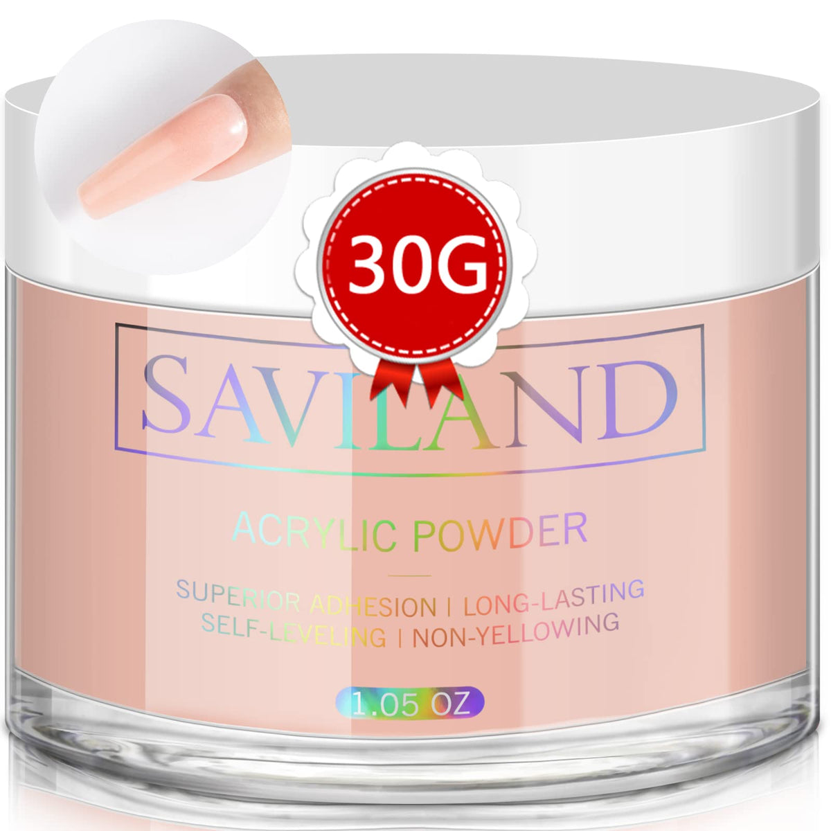 Saviland Nudes Acrylic Powder - 1oz Professional Color Acrylic Nail Powder for Acrylic Nails Extension 3D Nail Art.