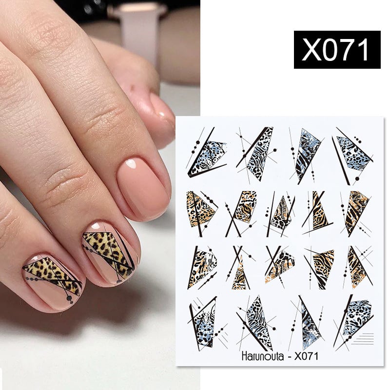 DIY Flower Nail Sticker Transfer Decal for Art