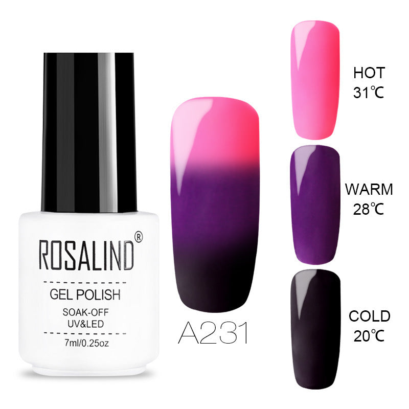 Three Color Temperature Changing Nail Gel, Removable