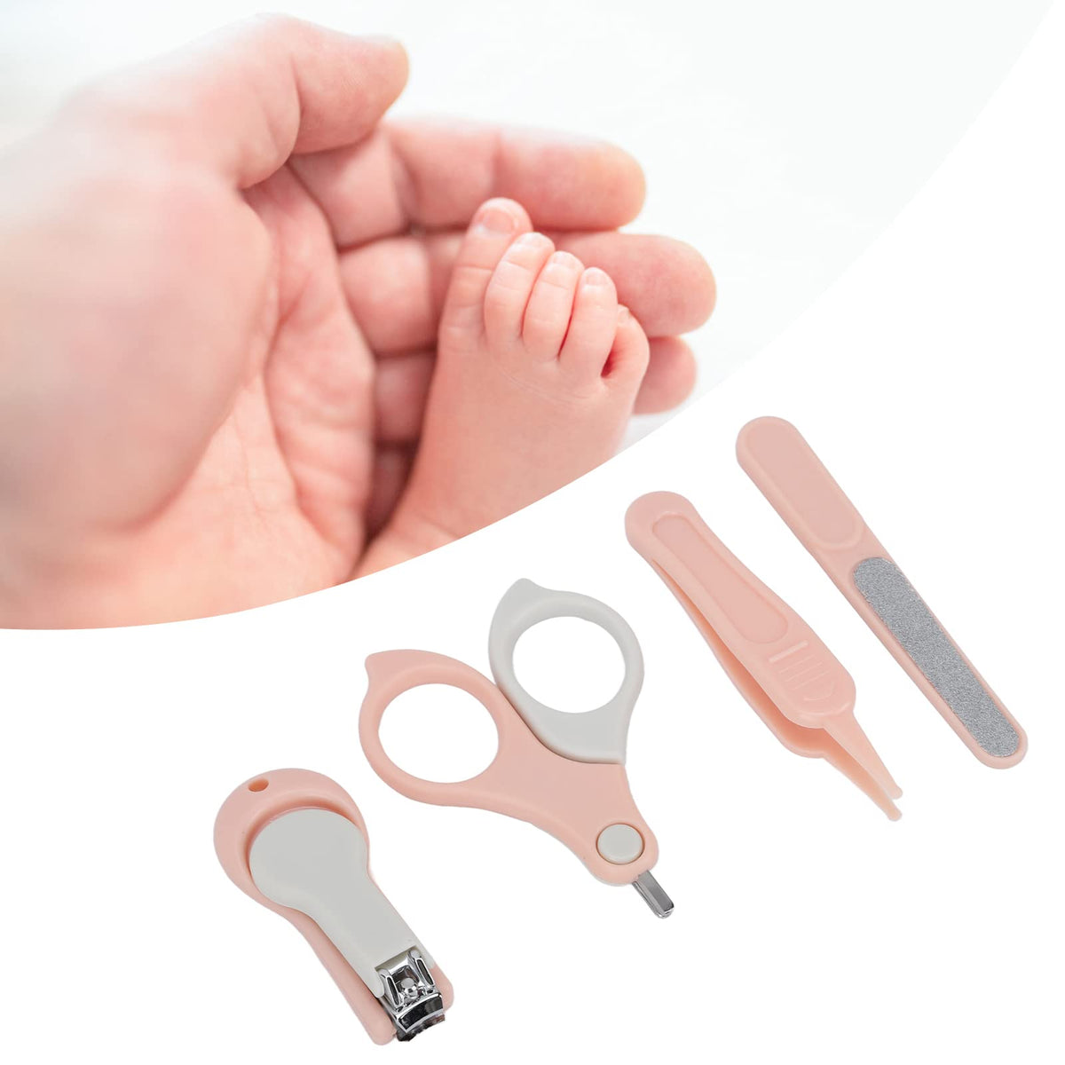 MOUMOUTEN 4-in-1 Baby Nail Set Grooming Tools Baby Pedicure