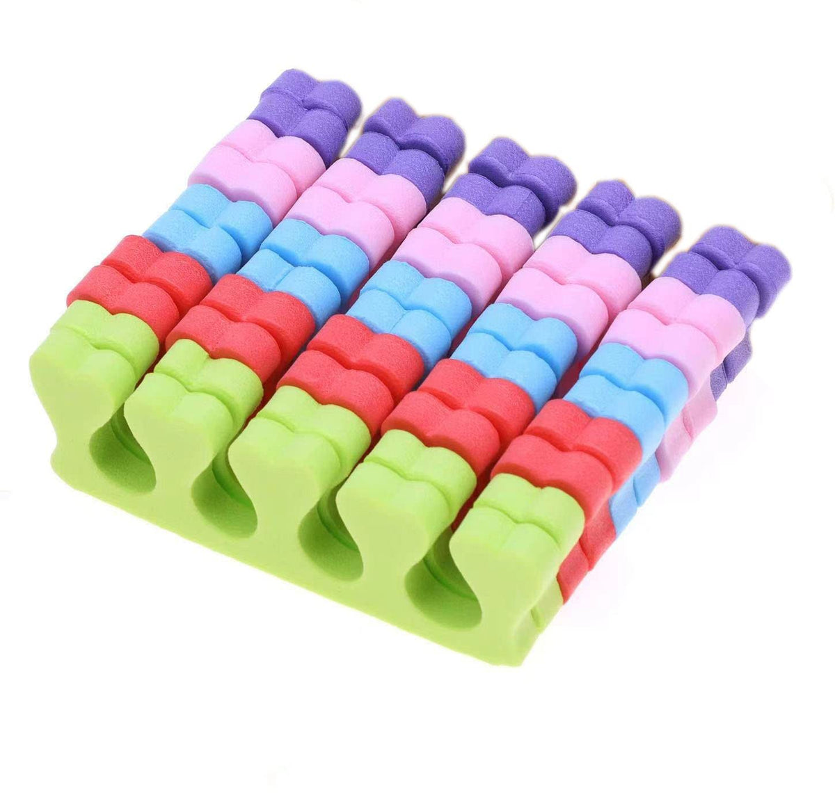 50pcs Toe Separators Finger Dividers (25 Pairs) Disposable Pedicura
