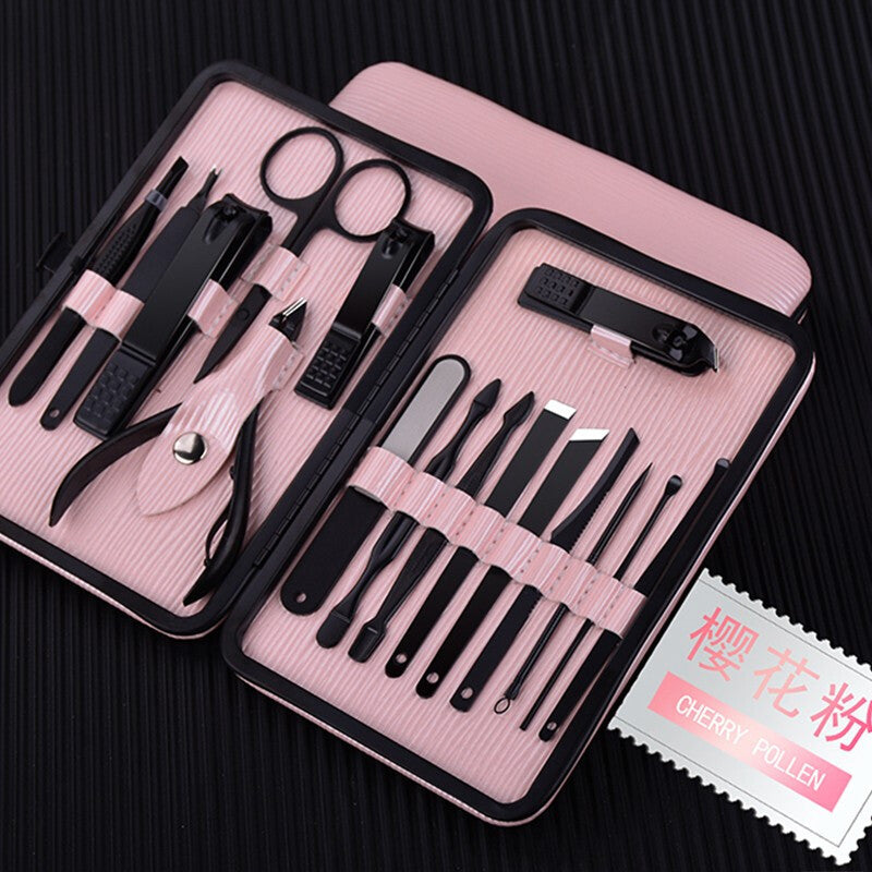 Nail Clipper Set - Stainless Steel Manicure Tools SILVER