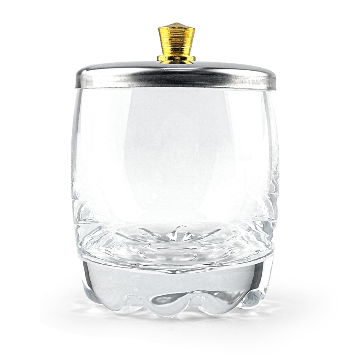 Dappen Dish de Vidrio Cristal con Tapa de Acero Inoxidable — Honey Joy