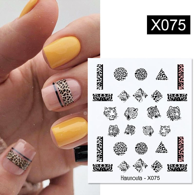 DIY Flower Nail Sticker Transfer Decal for Art