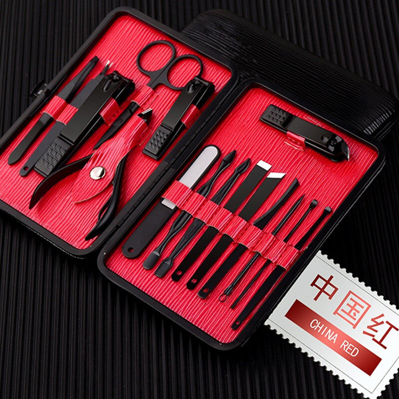 Nail Clipper Set - Stainless Steel Manicure Tools SILVER