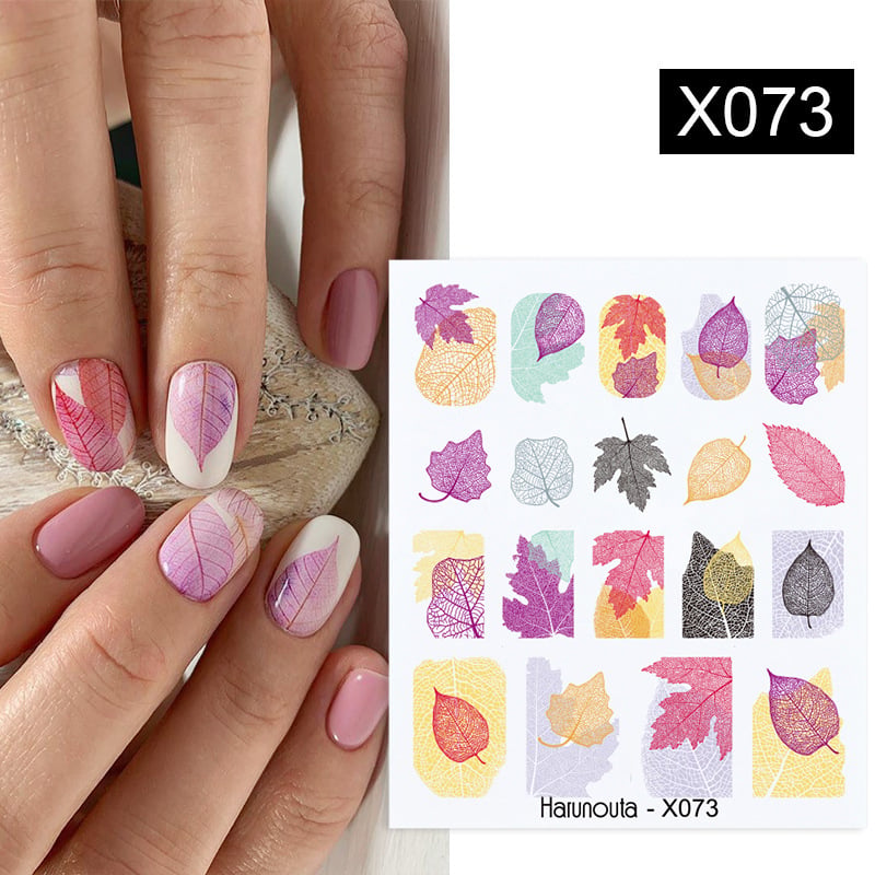 DIY Flower Nail Sticker Transfer Decal for Art