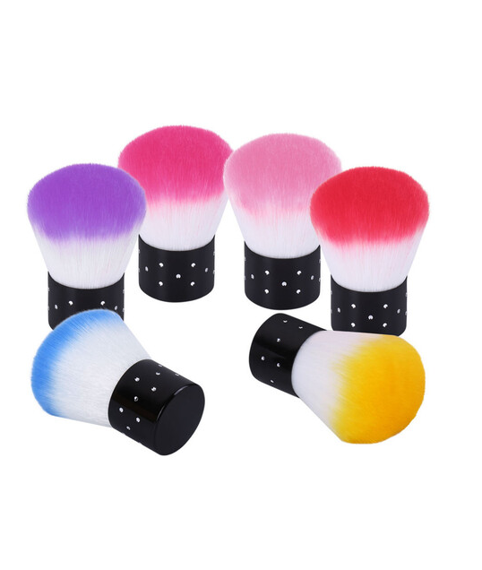 Set de Brochas para Nail Art: Hongo, Limpiadora y Polvo x3