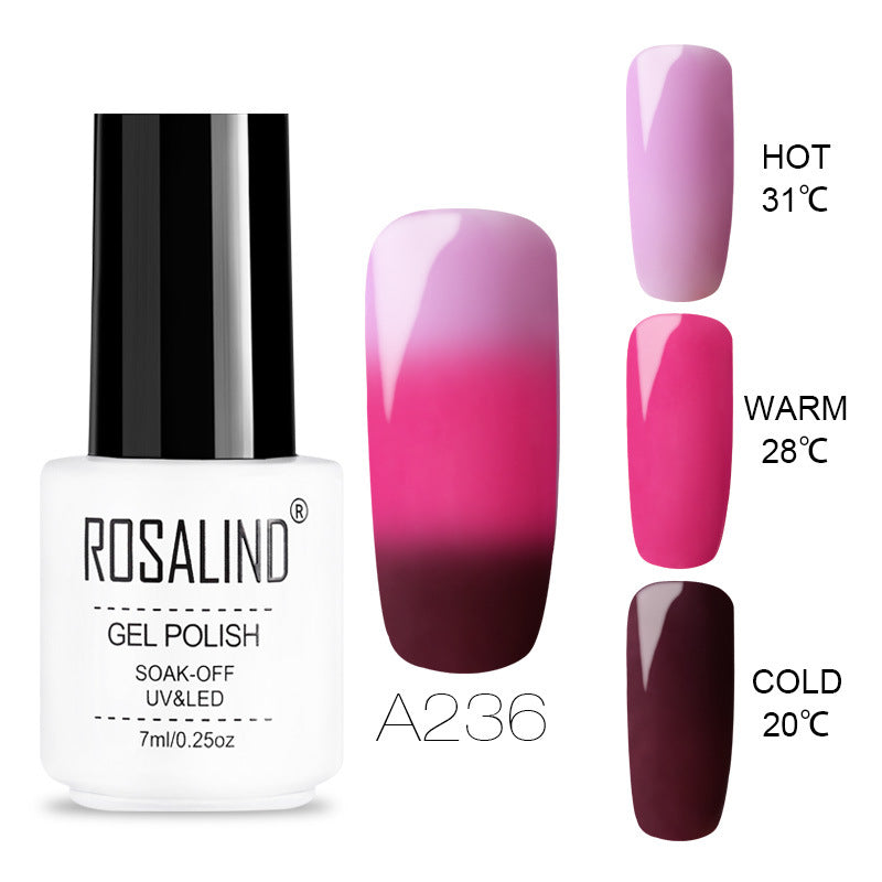 Three Color Temperature Changing Nail Gel, Removable