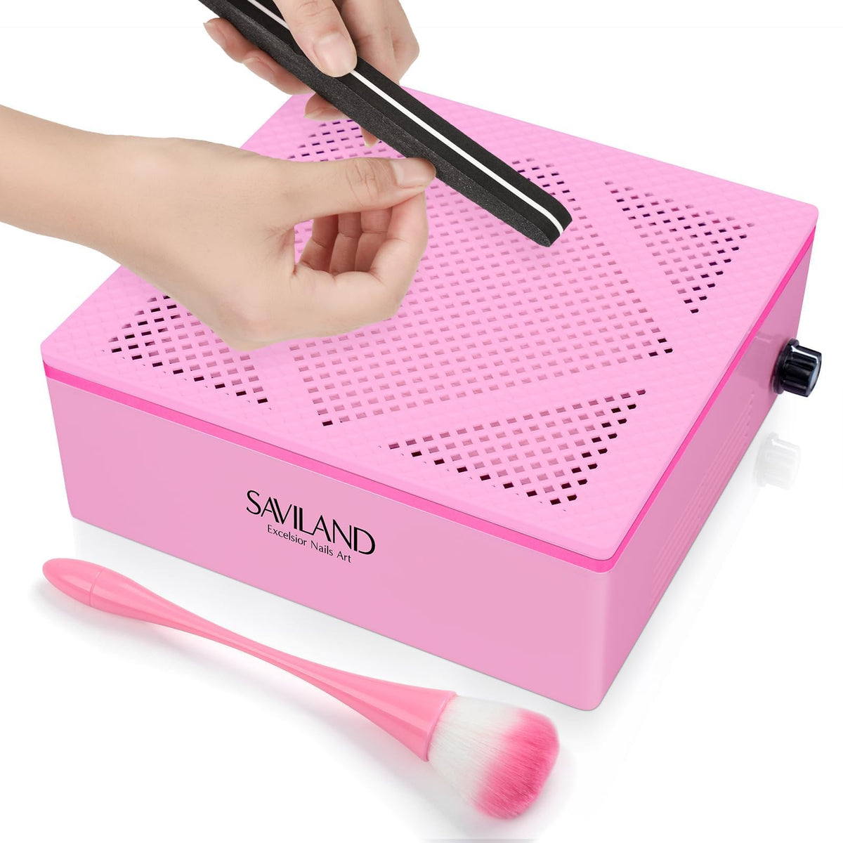 SAVILAND Nail Dust Collector: 60W Pro Nail Vacuum Electric Acrylic Nails Extractor Duster CollectOR