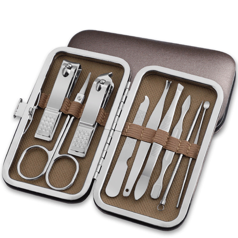 Nail Clipper Set - Stainless Steel Manicure Tools SILVER
