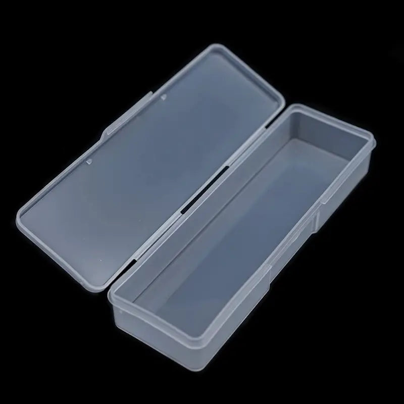 Transparent Plastic Storage Box for Nail Art Tools