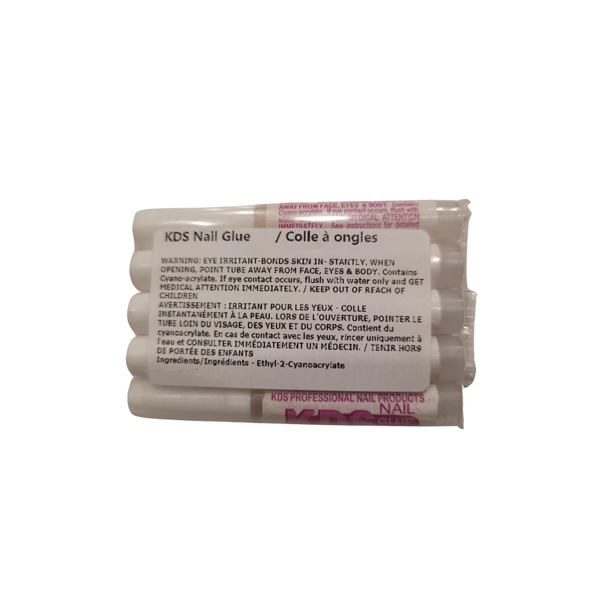 KDS Nail Glue for Professional Fake Nail Art & Design 10pcs Nail Tip Extension Glue