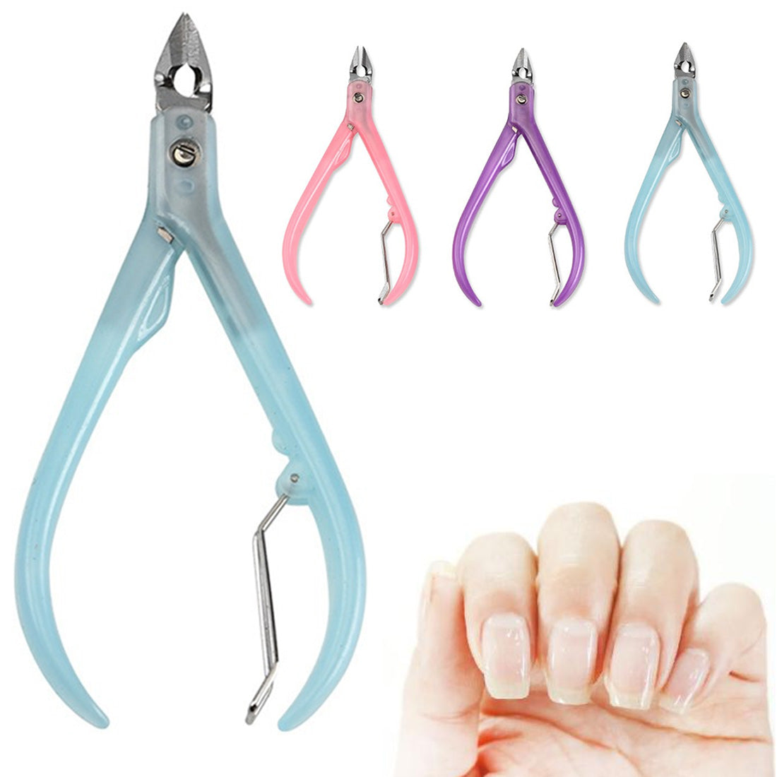 Stainless Steel Nail Clipper with Plastic Handle