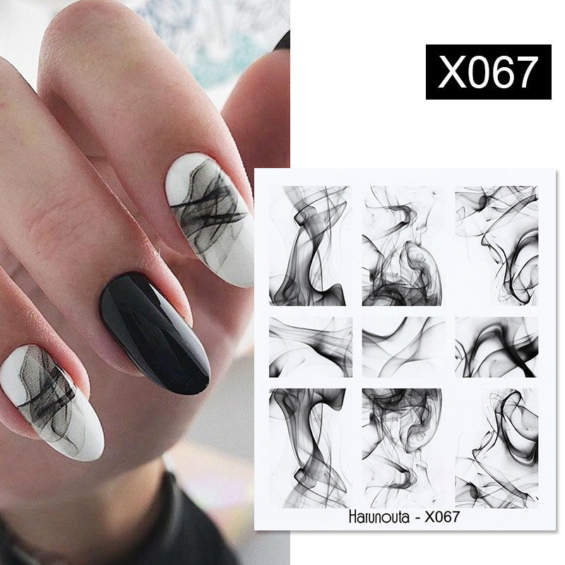 DIY Flower Nail Sticker Transfer Decal for Art