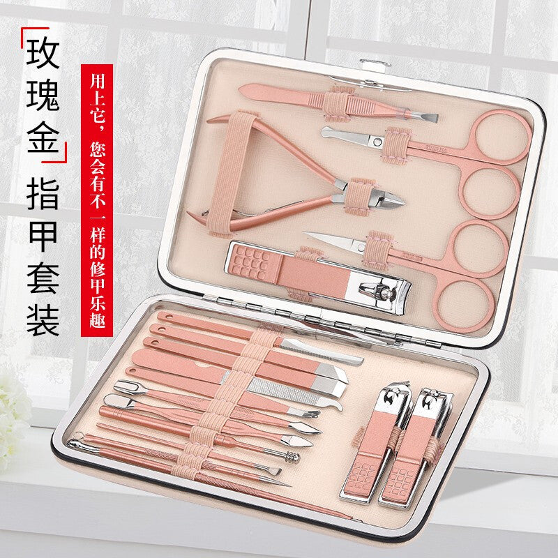Nail Clipper Set - Stainless Steel Manicure Tools SILVER