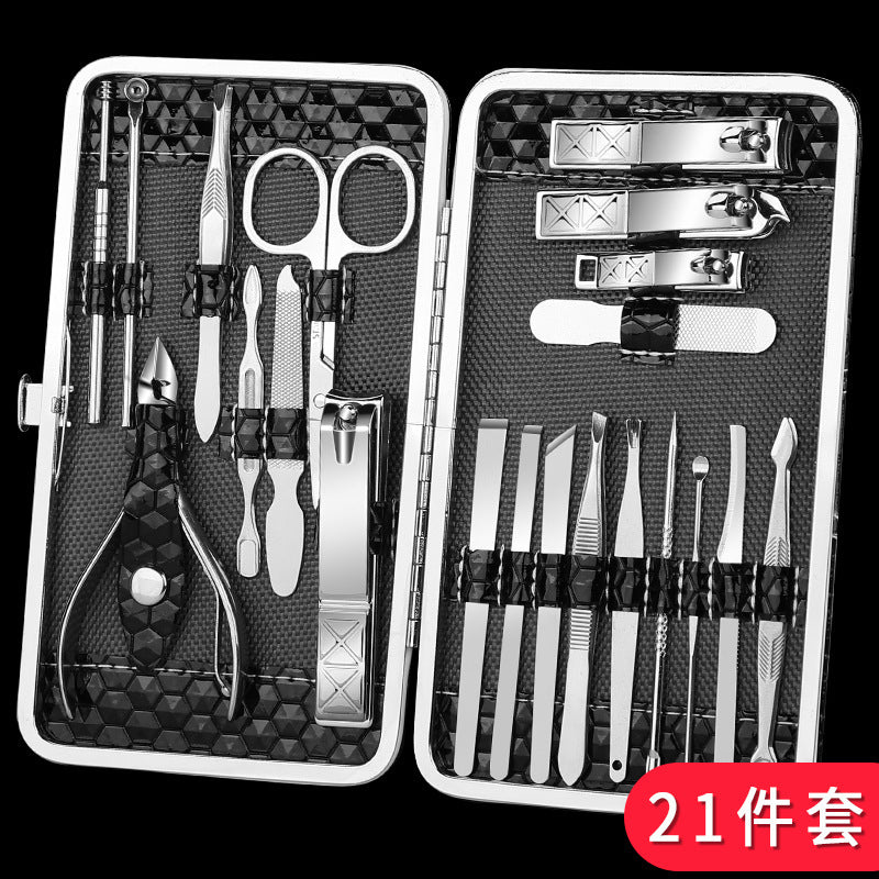 Nail Clipper Set - Stainless Steel Manicure Tools SILVER