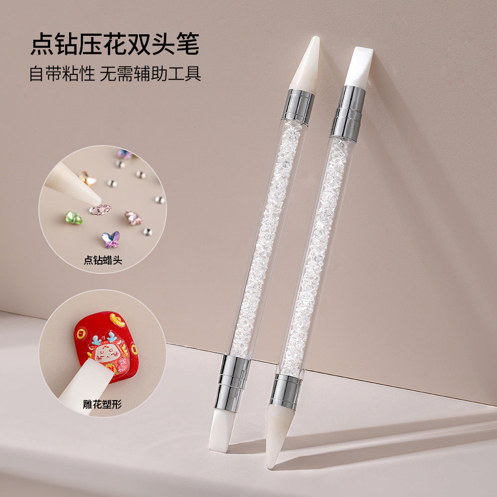 Dual-Head Dotting Wax Pencil Set for Nail Art Tools