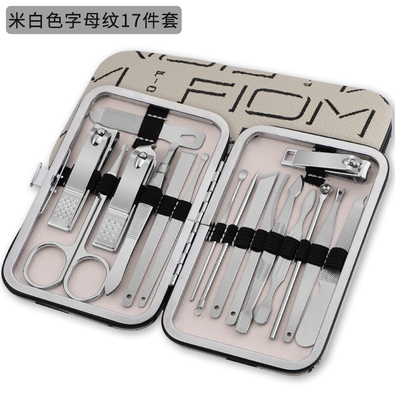 Nail Clipper Set - Stainless Steel Manicure Tools SILVER